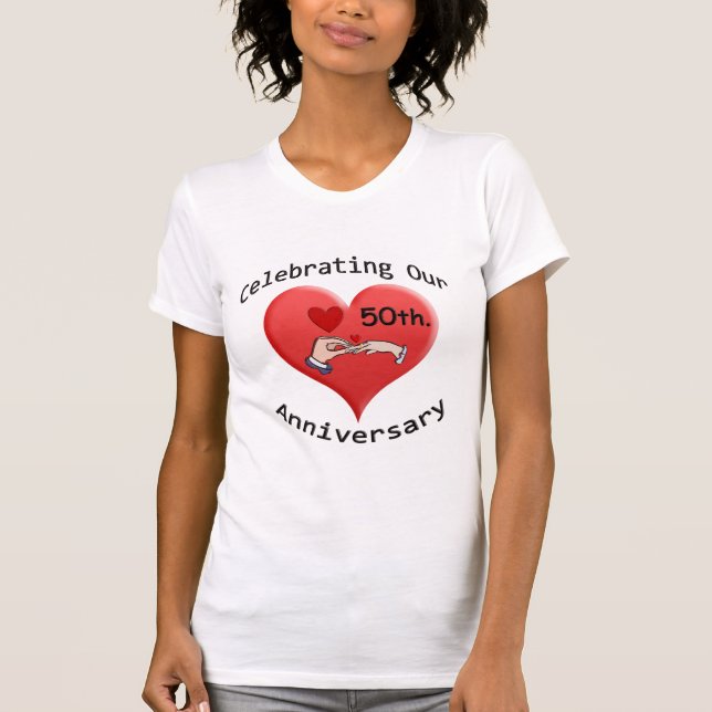 50. Hochzeitstag T-Shirt (Vorderseite)