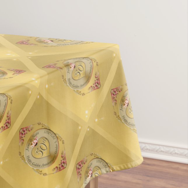 50. HochzeitstagTablecloth Tischdecke (Beispiel)