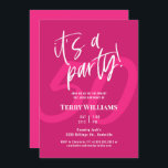 50. Hot Pink Geburtstagsparty Einladung<br><div class="desc">50. Hot Pink Geburtstagsparty Einladung Spaß Pink 50. Geburtstagsparty Einladung</div>