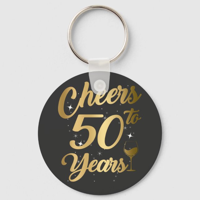 50 Jahre 50. Geburtstagsparty Schlüsselanhänger (Vorderseite)