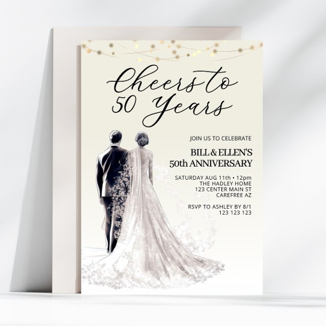50 Jahre 50. Hochzeitstag Einladung (Von Creator hochgeladen)