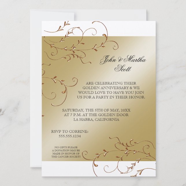 50 Jahre, 50 Jahre Einladung (Vorderseite)