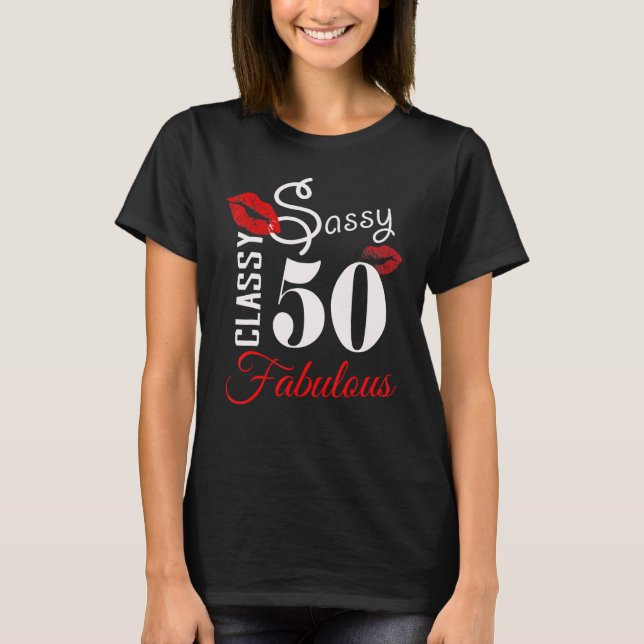 50 Jahre alt 50 & fabulous seit 1972 50. Geburtsta T-Shirt (Vorderseite)