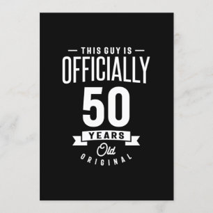 50 Jahre alt - 50. Geburtstag Funny Gift Einladung