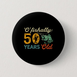 50 Jahre alt Angelgeschenk 50. Geburtstag Cool 50 Button