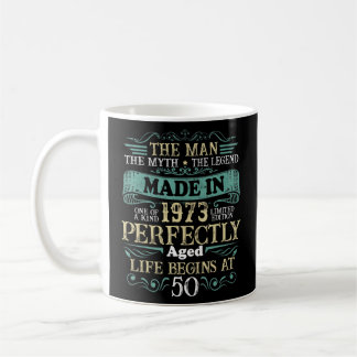 50 Jahre alt Die Mythos-Legende aus dem Jahr 1973  Kaffeetasse