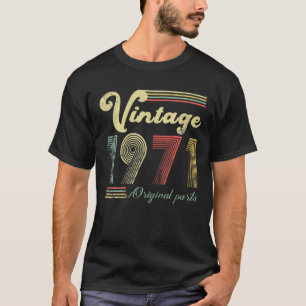 50 Jahre alt - Gebildet 1971 - Vintag 50. Geburtst T-Shirt