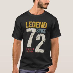 50 Jahre alt Vintag 1972 50. Geburtstagsdekoration T-Shirt