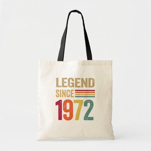 50 Jahre alte Geschenke Legende seit 1972 - 50. BD Tragetasche (Vorne)
