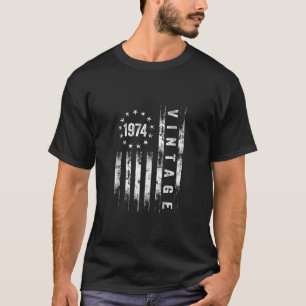 50 Jahre alte Geschenke Vintag 1974 amerikanische  T-Shirt