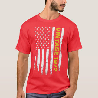 50 Jahre alte Geschenke Vintage 1972 Amerikanische T-Shirt