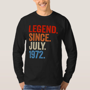 50 Jahre alte Legende seit Juli 1972 50. Geburtsta T-Shirt