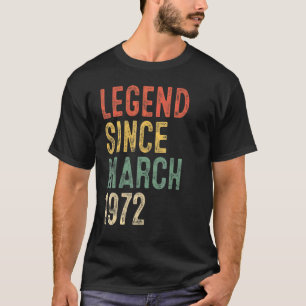50 Jahre alte Legende seit März 1972 50. Geburtsta T-Shirt
