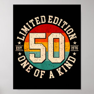 50 Jahre alte limitierte Auflage zum 50-jährigen J Poster