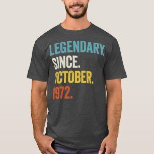 50 Jahre alter Legendär seit Oktober 1972 50. Bir T-Shirt