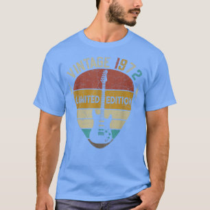 50 Jahre altes Geschenk Vintag 1972 Gitarrenspiele T-Shirt