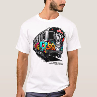 50 Jahre Angesagt-Hop-Bronx-U-Bahn Graffiti 50th A T-Shirt