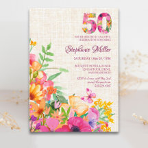 50 Jahre Blume Blumenhandtücher 50. Geburtstag