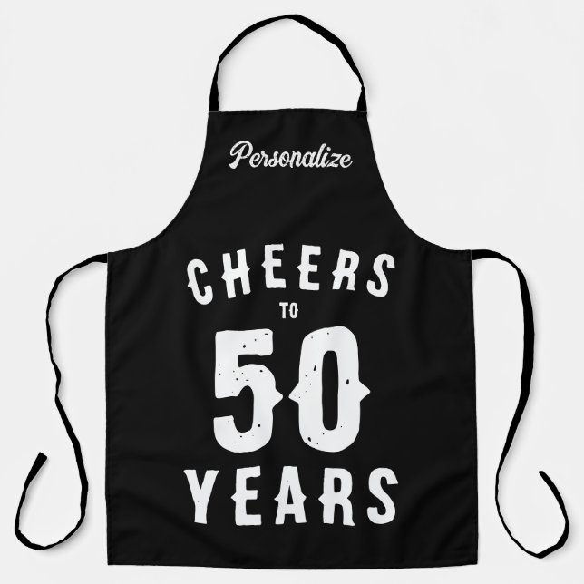 50 Jahre cool 50. Geburtstag GRILLEN Schürze (Vorderseite)