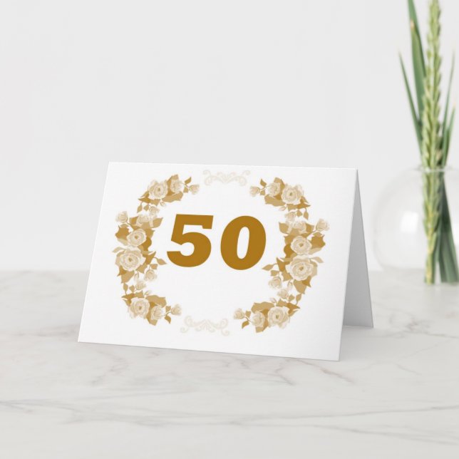 50 Jahre Dankeschön-Karte Dankeskarte (Vorderseite)