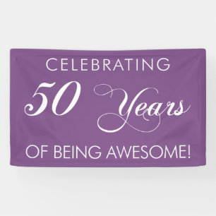 50 Jahre des Seins feiern fantastische Fahne Banner