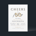 50 Jahre eleganter, moderner, schlichter Geburtsta Einladung<br><div class="desc">Moderne und elegante Feiern zu 50 Jahren Geburtstagseinladung mit stilvollem Drehbuch und Typografie in edlem Party,  Schwarz und Weiß,  schlicht und elegant,  ideal für 50. Geburtstagsfeiern oder andere Zeiten.</div>