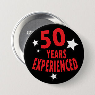50 Jahre erfuhren   50. Geburtstags-Spaß Button
