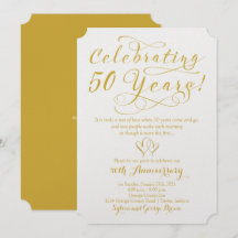 50 Jahre feiern 50. Hochzeitstag