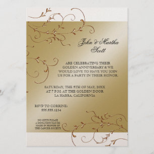 50 Jahre feiern, Einladung zum 50. Jubiläum