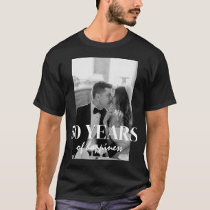 50 Jahre Glück Eleganntes Hochzeitsjubiläum T-Shirt