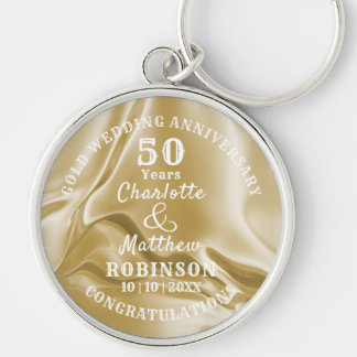 50 Jahre Gold Wedding Geschenk Personalisiert Schlüsselanhänger