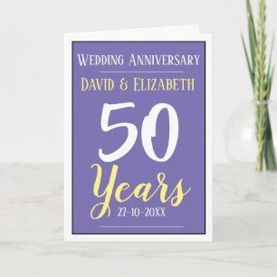 50 Jahre Goldenes Hochzeitstag Karte