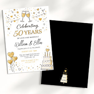 50 Jahre Hochzeitstag feiern Einladung