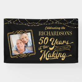 50 Jahre im Jubiläum des Goldenen Meeres Banner