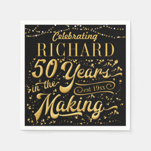 50 Jahre im Making (50. Geburtstag) Serviette