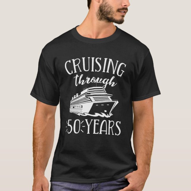50 Jahre Kreuzfahrt Sein Urlaub Match Cou T-Shirt (Vorderseite)