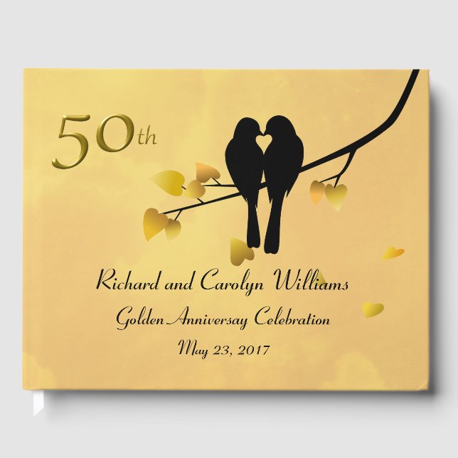 50 Jahre Lovebirds Gästebuch (Vorderseite)