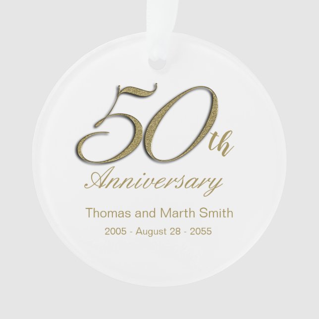 50 Jahre Memento-Ornament-Geschenk Ornament (Vorderseite)