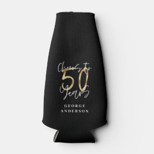 50 Jahre modernes Schwarz und Gold Flaschenkühler