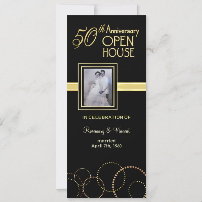 50 Jahre Open House - Foto optional Einladung (Vorderseite)