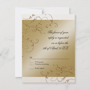 50 Jahre, UAWG Response Card RSVP Karte
