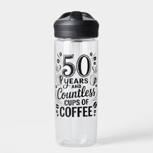 50 Jahre und unzählige Tassen Kaffee  Trinkflasche
