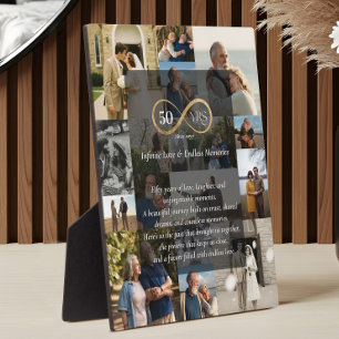 50 Jahre Unendlichkeit Foto Collage Jubiläumsgesch Fotoplatte