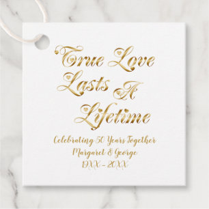 50 Jahre Wahre Liebe dauert ein Leben Geschenkanhänger