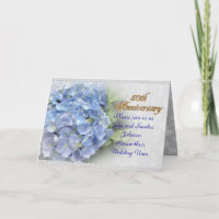 50. Jahrestag der Erneuerung Hydrangeas blau