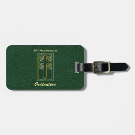 50. Jahrestag der Ordination grünes Ledersehen Gepäckanhänger