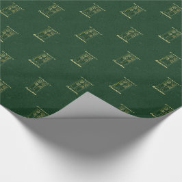50. Jahrestag der Ordination grünes Ledersehen Geschenkpapier