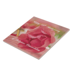 50. Jahrestag der religiösen Rose Fliese