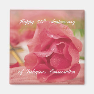 50. Jahrestag der religiösen Rose Magnet