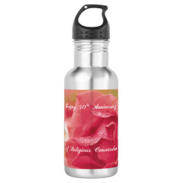50. Jahrestag der religiösen Verhaftung Pink Ro Trinkflasche